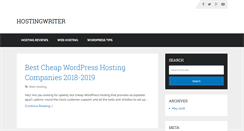 Desktop Screenshot of hostingwriter.com